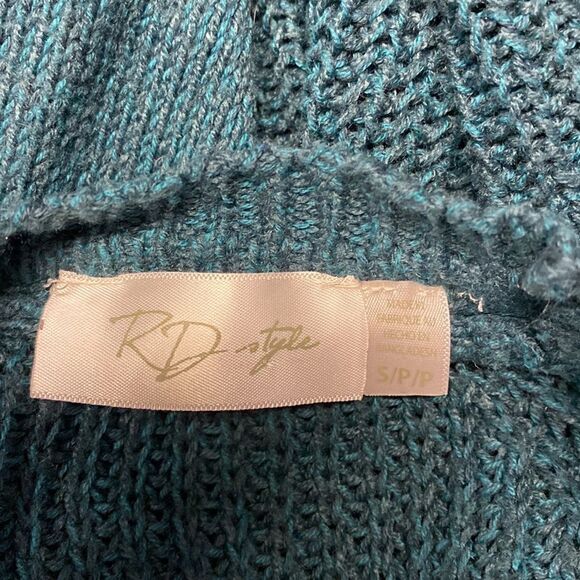 3 for $30 RD STYLE knit teal sweater - Picture 5 of 6